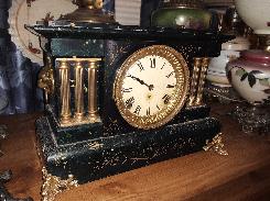 Seth Thomas Pillar Marbleized Mantle Clock