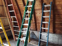 Keller 20' Green Fiber Glass Ext. Ladder