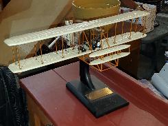 Vintage Scale Model Bi-Wing Airplane
