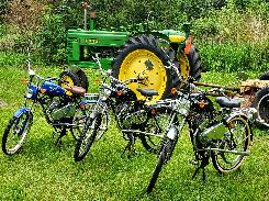 Whizzer Motor Bikes & JD Tractors