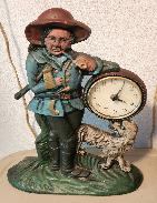 Cast Iron Lumberjack Clock/Bank
