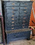 Antique Oak Courthouse File Cabinet