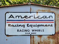 American Racing Wheels Porcelain Sign