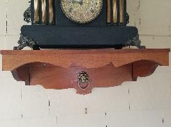 Walnut Clock Shelf