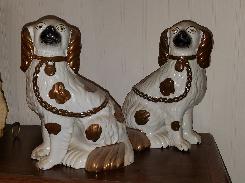 Pair of 9 Staffordshire Dogs