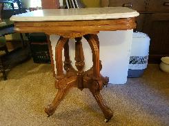 Victorian Marble Top Parlour Table