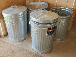 New Galvanized Garbage Cans