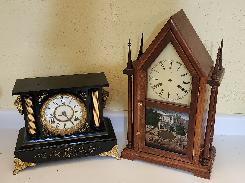 Walnut Steeple Clock