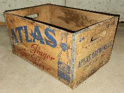 Atlas Brewing Wooden Crate