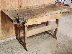 Antique Carpenters Work Bench