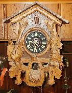 Game Carved Cuckoo Clock