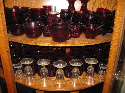  Ruby Red Glassware Collection 
