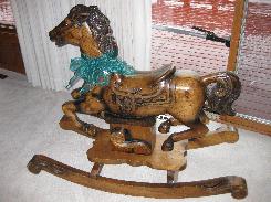 Fancy Wooden Carved Hobby Horses