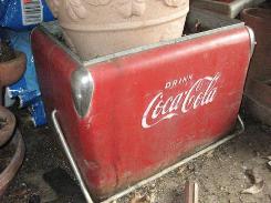 Vintage Coca Cola Metal Cooler Chest