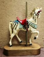 Kent Quesnell Wood Carved Carousel Horses