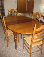 Walnut Oval Dining Table 