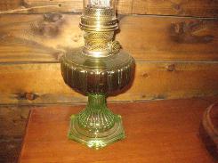 Aladdin Green Corinthian Table Lamp