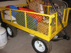 Metal Yellow Yard Cart