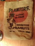 Planters Roast in Shell Burlap Peanut Bag