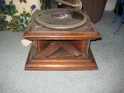 A.M. Graphophone Oak Table Top Phonograph