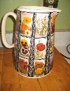 English Ceramic Floral Pitcher