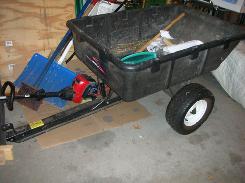 Brinly Vinyl Pull Dump Cart