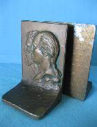 Abe Lincoln & Geo. Washington Cast Bookends