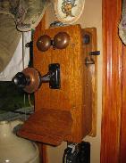 Leich Oak Wall Telephone