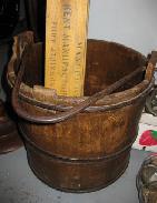 Primitive Iron Strapped Bucket