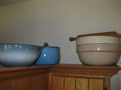 Blue Speckle Enamel Mixing Bowls