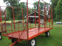         (5) Bale Cage Hay Wagons
