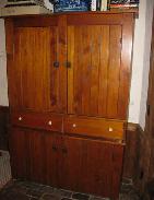 Early Pine Stepback Cupboard