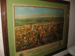'Custer's Last Fight' 1896 Colorful Litho