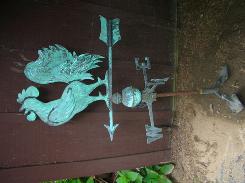Copper Rooster Weather Vane 