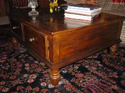 Whalen Stained Oak Lift Top Coffee Table
