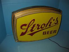 Stroh's Beer Lighted Sign