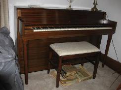 Bremen Walnut Spinet Piano & Bench