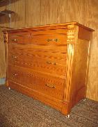 Oak Victorian Eastlake Dresser