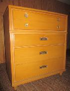 Mid-Century Maple Upright Dresser 