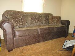 White Tailed Deer Leather Sofa