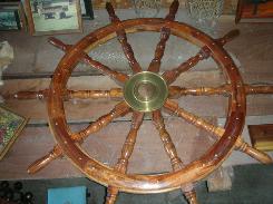 Walnut Ship's Wheel