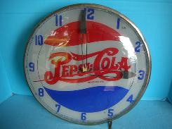 Pepsi Cola Lighted Dome Clock