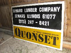 Seward Lumber Company 'Quonset' Metal Sign