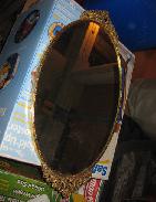 Fancy Brass Dresser Mirror