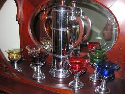 Faberware Art Glass Chocolate Set