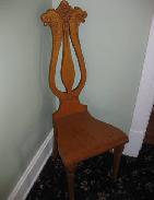 German Carved Oak Ladies Chair