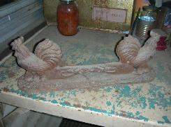 Cast Iron Rooster Boot Scrape