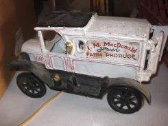 I. M. MacDonald Farm Produce Cast Iron Delivery Truck
