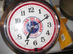 Standard Oil Company Neon Clock 