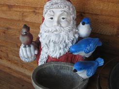Santa Claus 4' Statue Bird Bath